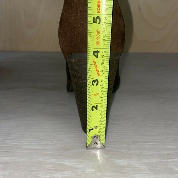 Volatile Vegan Faux Suede Brown Ankle Boots 8 - Picture 11 of 11